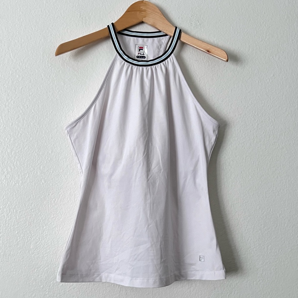 Fila White Halter Tank Size US S UK 10